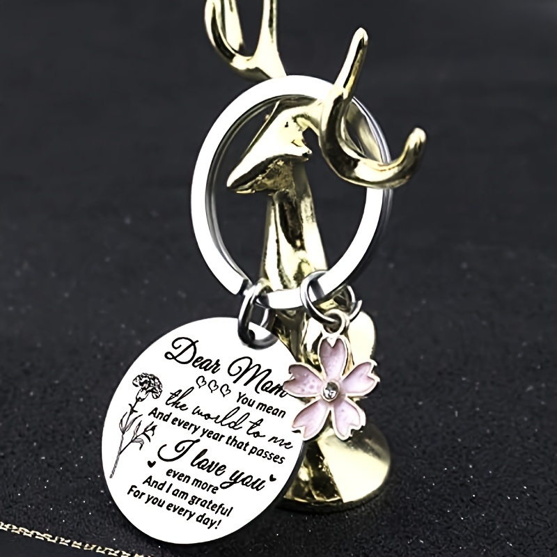 Portachiavi Per Mamma Con Incisione 'I Always Need You Mom' In Acciaio Inox, Regalo Da Figlio O Figlia Per Festa Della Mamma - 2