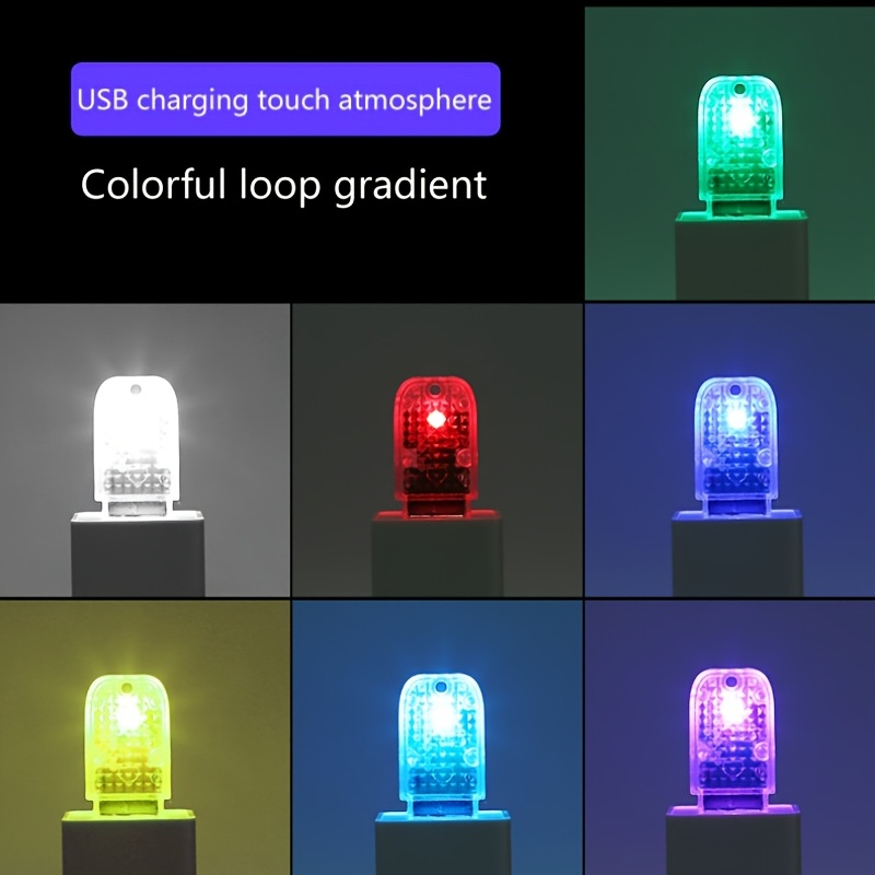 Usb Light Led Night Light Car Computer Decoration Colorful - Temu