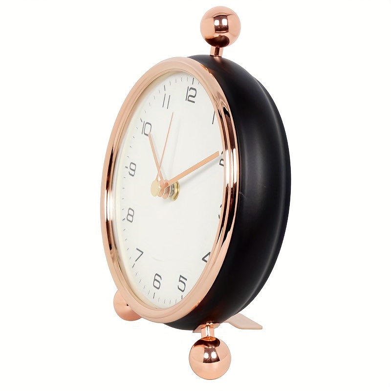 1pc Orologio Tavolo Minimalista Europeo Lancette, Orologio Tavolo In Metallo  Creativo, Decorazione Soggiorno, Orologio Quarzo Silenzioso (senza  Batteria), Non Perdere Fantastiche Offerte