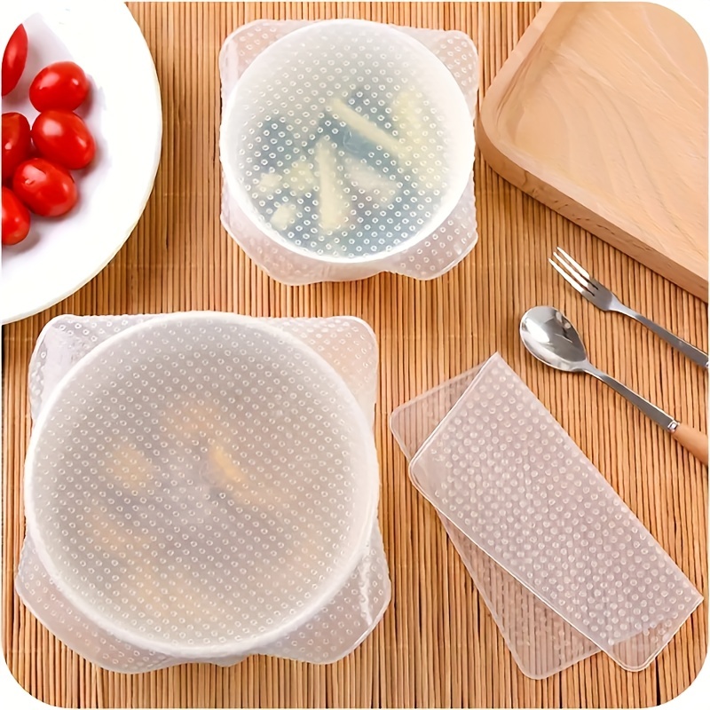 2pcs Silicone Bowl Lids Microwave Splatter Silicone Food Covers