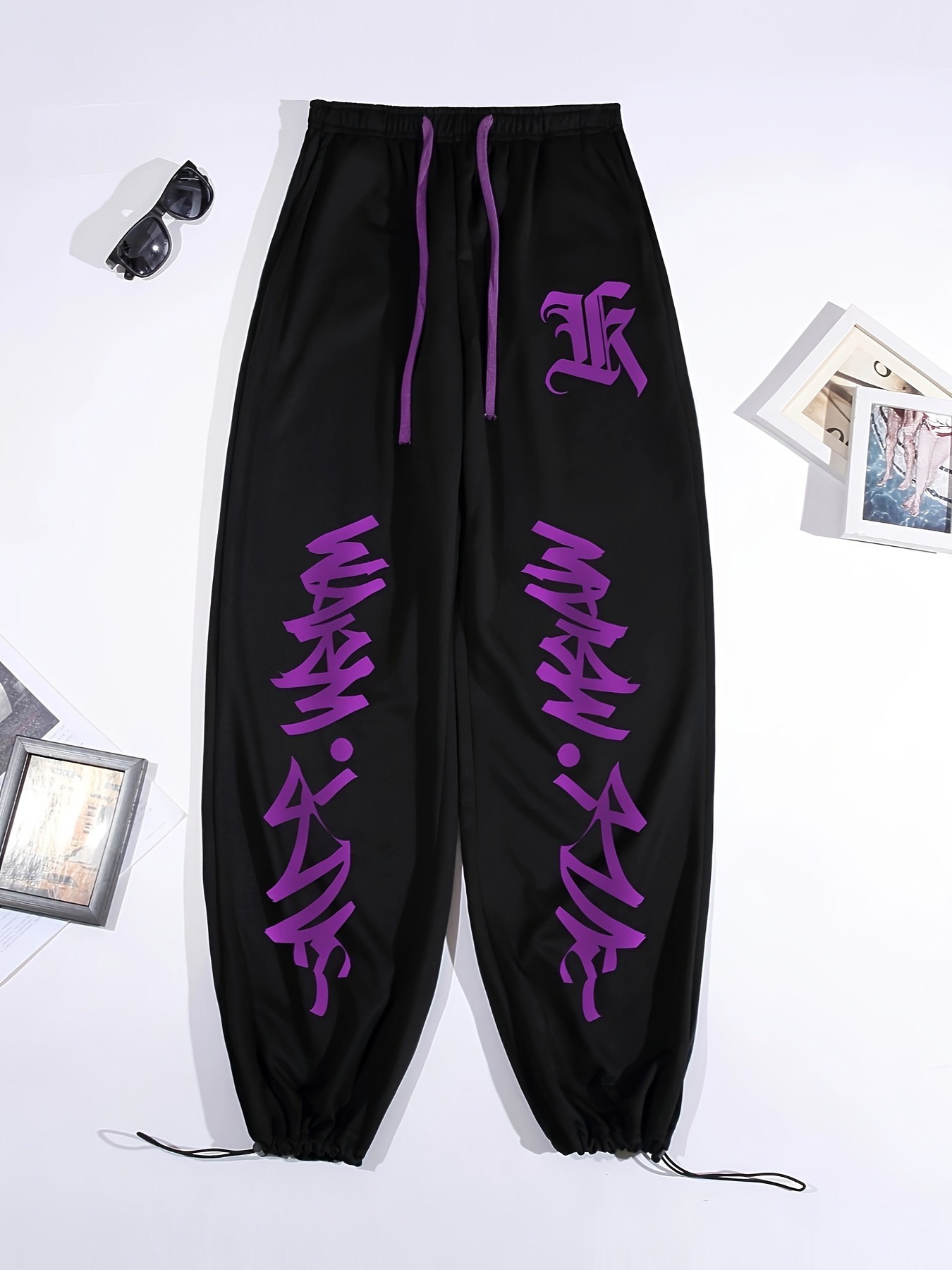 Pantalones Deportivos Casuales Estampado Personalidad Moda - Temu