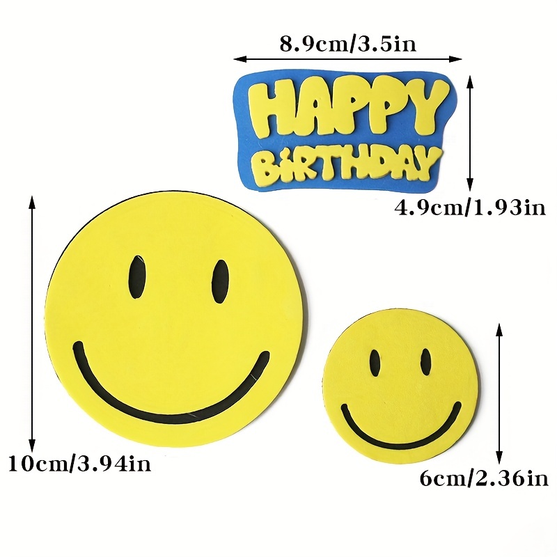 PSI Emoji Theme Cake Topper | Kids birthday party