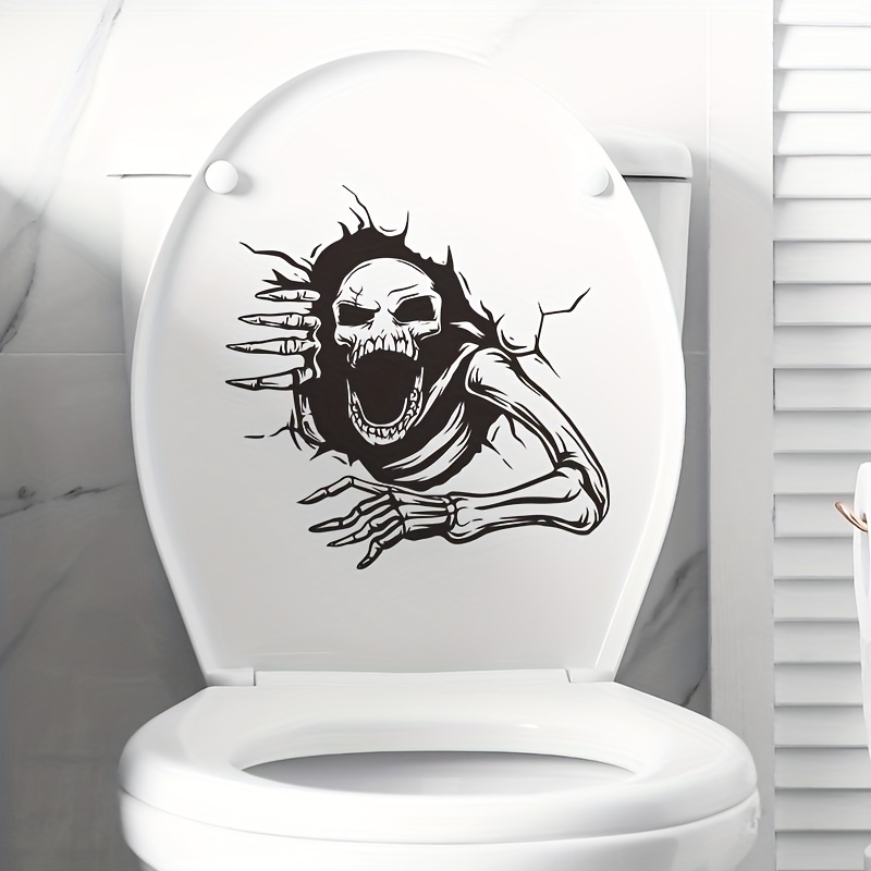 Sticker Mural Toilettes Sticker Wc Stickers Toilette Creative 3D