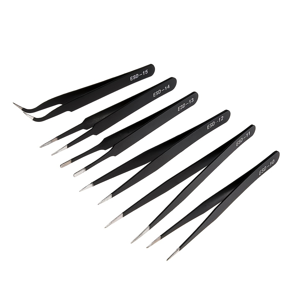Black Rollers Tweezers Tool Set For - Temu
