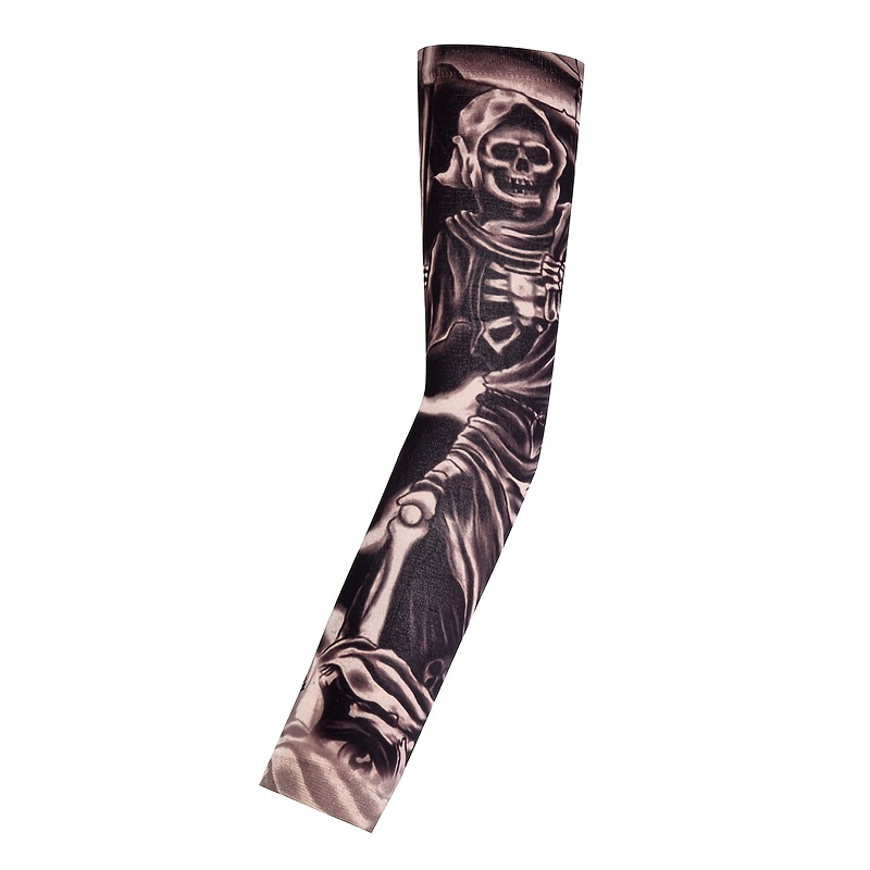 Newtag Seamless Sun Protection Sleeve With Tattoo Design For