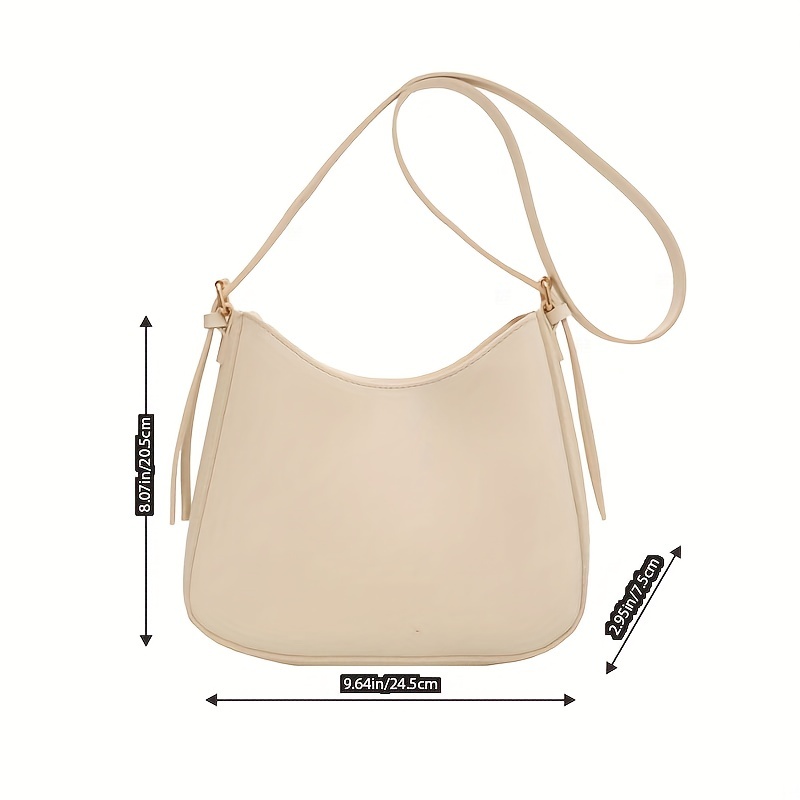 1pc Brown Fashionable Armpit Bag Suitable For Ladies' Daily Dates And  Outings