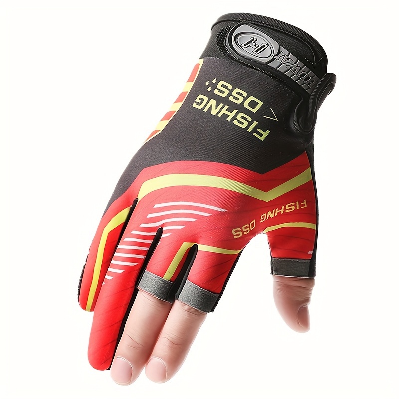 Guantes de pesca transpirables sin dedos, guantes antideslizantes