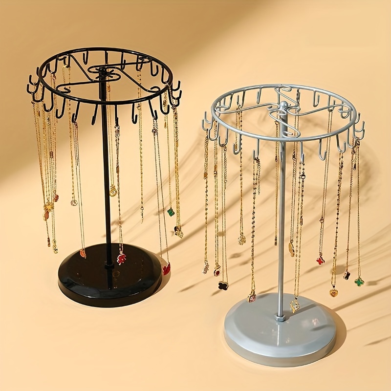 2 Tier Detachable Jewelry Display Rack Rotating Jewelry - Temu