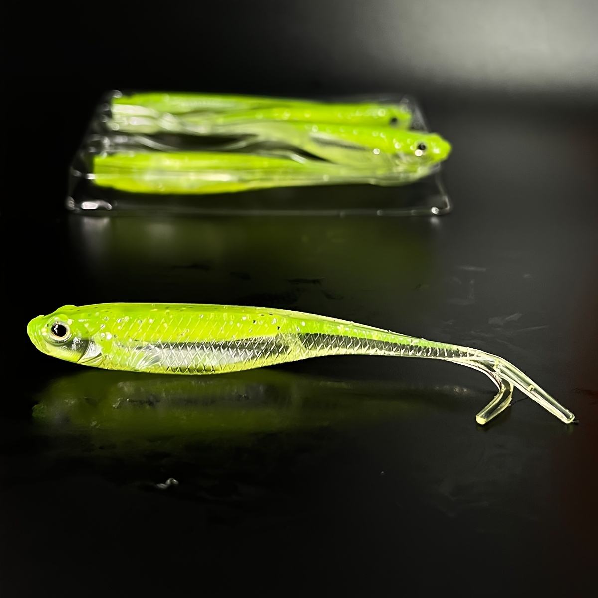 Fork Tail Soft Jerkbait Minnow Lures Bass Fishing Lures Soft - Temu Canada