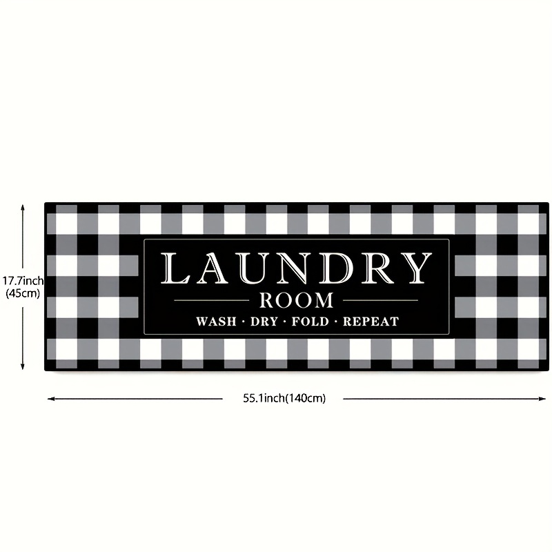 Rustic Rug Runner Non Slip Floor Mat Mudroom Laundromat Kitchen Bathroom