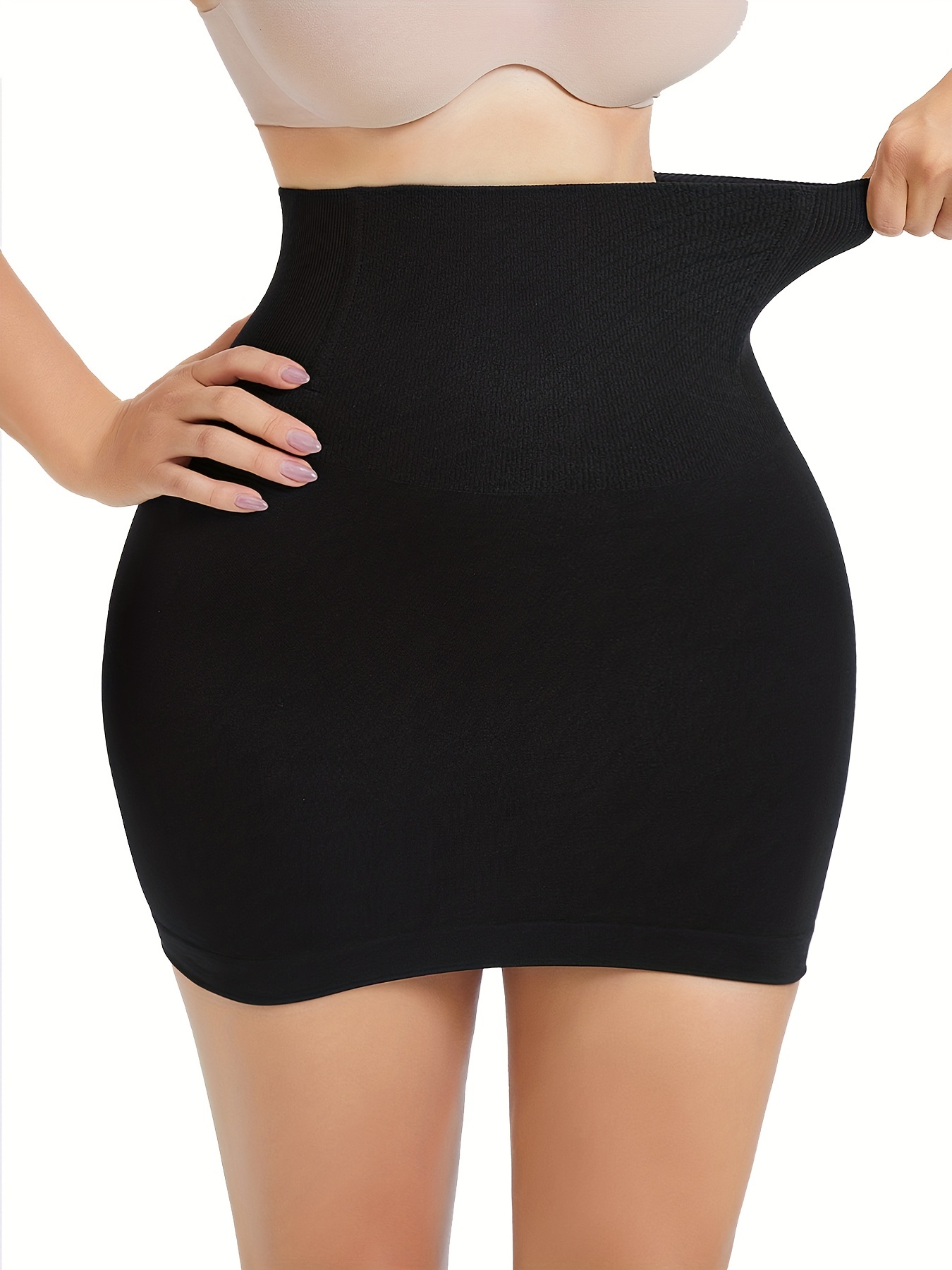 High Quality Womens Tummy Control Full Dress Skirt Underbust Best