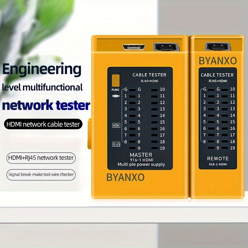 Byxgd 2 in 1 Cable Tester +rj45 Network Cabling Tester - Temu