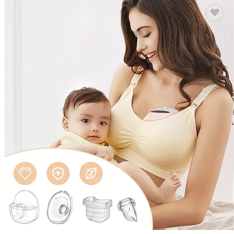 Double Wearable Breast Pump Breastfeeding, Hands Free Portable Breast Pump  QW