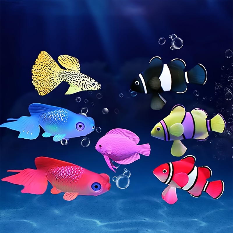DeryArcle 30pcs Poisson Flottant,Réaliste Faux Poisson,Poissons Artificiels  en Mouvement Plastique Poissons Tropicaux Floating Fish pour Aquarium  Réservoir de Poisson Party Favors (Style Aléatoire) : : Animalerie