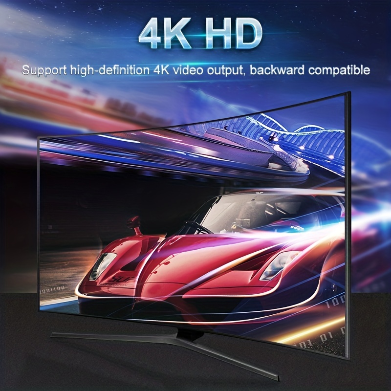  FDBV Conmutador Hdmi 3 en 1 Salida, selector de 3 puertos 4K  60Hz, HDMI con cable HDMI Pigtail, soporta Full HD 4K 1080P 3D Player, HDMI  Hub compatible con Fire Stick