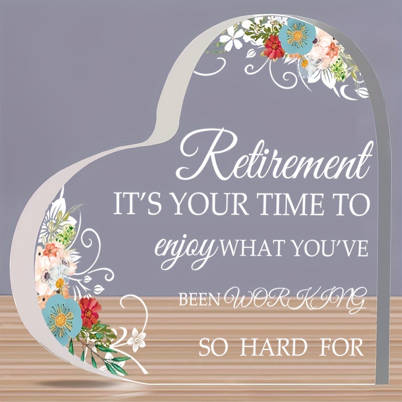 Farewell Gifts For Coworkers, Retirement Gift For Colleagues New Job Gift  For Women Men Retirement Party Decoration Acrylic Sign Going Away Gift For  Employee Inspirational Paperweight Keepsake - Temu