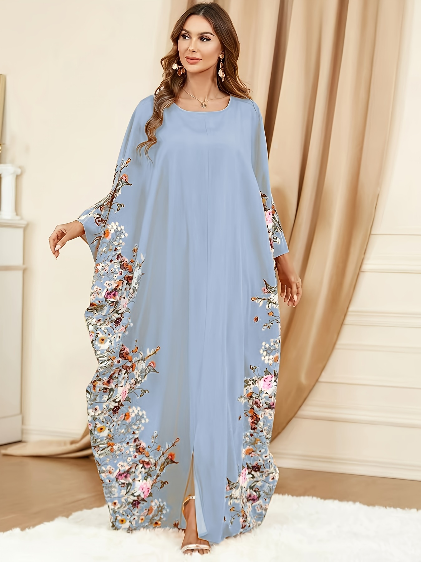 knee length dresses for ladies Marwa Fashion Designer Islamic Kaftan main image 0