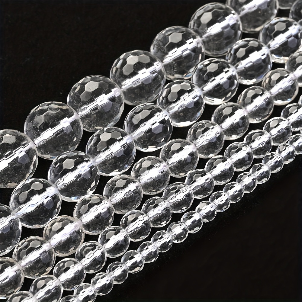 Clear Chains of Crystal Beads Smooth