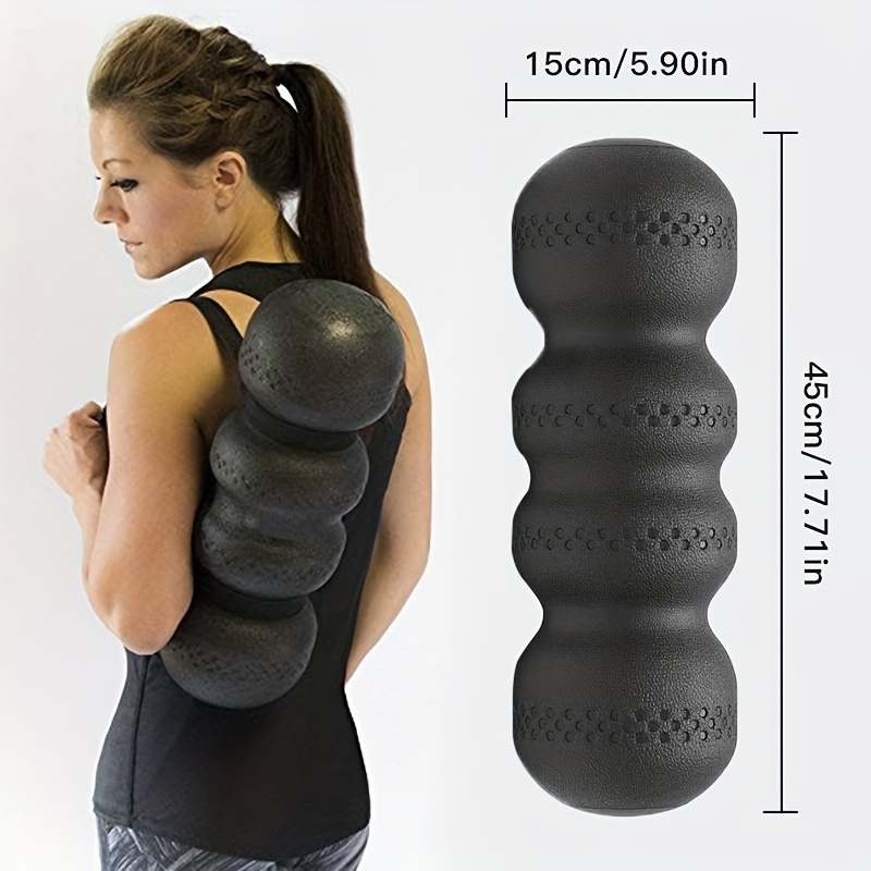 3pcs Yoga Training Massage Peanut Shape Muscle Relaxation Fitness MassGreen