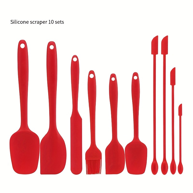 Update Spatula 10 Silicone Scraper Spoon Heat Resistant - 2 Pack