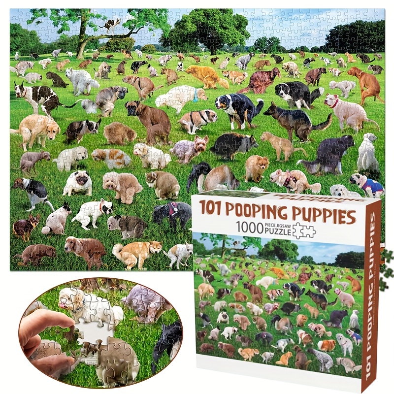  Puppies Jigsaw Puzzles for Adults 1000 Piece Difficult