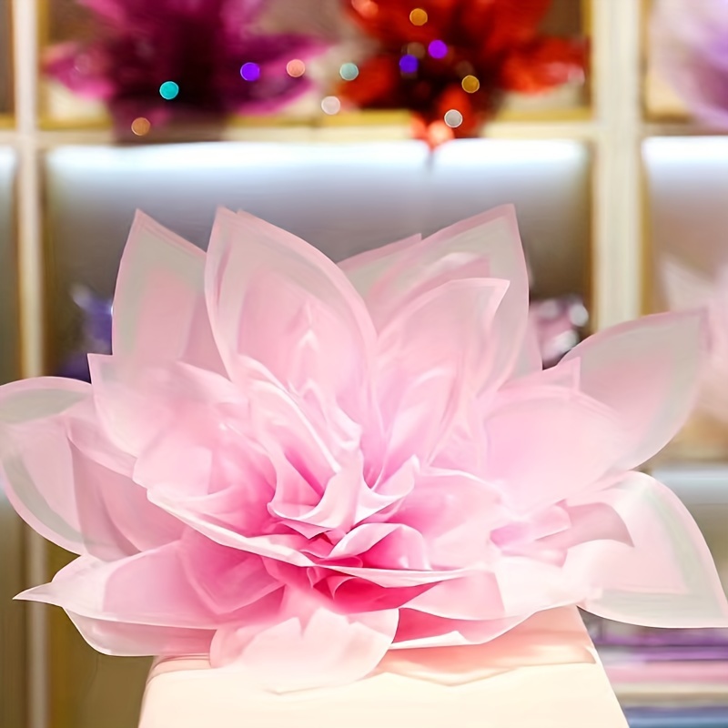 Papier D'emballage Octogonal Pour Pommes De Noël, 20 Feuilles/paquet, Fleur  De Lotus, Papier Élégant, Plastique Étanche - Temu France