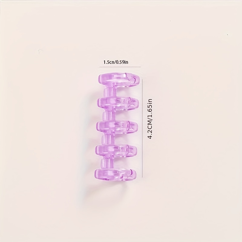 DIY 5 Hole Loose Leaf Buckle Ring Clip Coil Binding Strip Cover