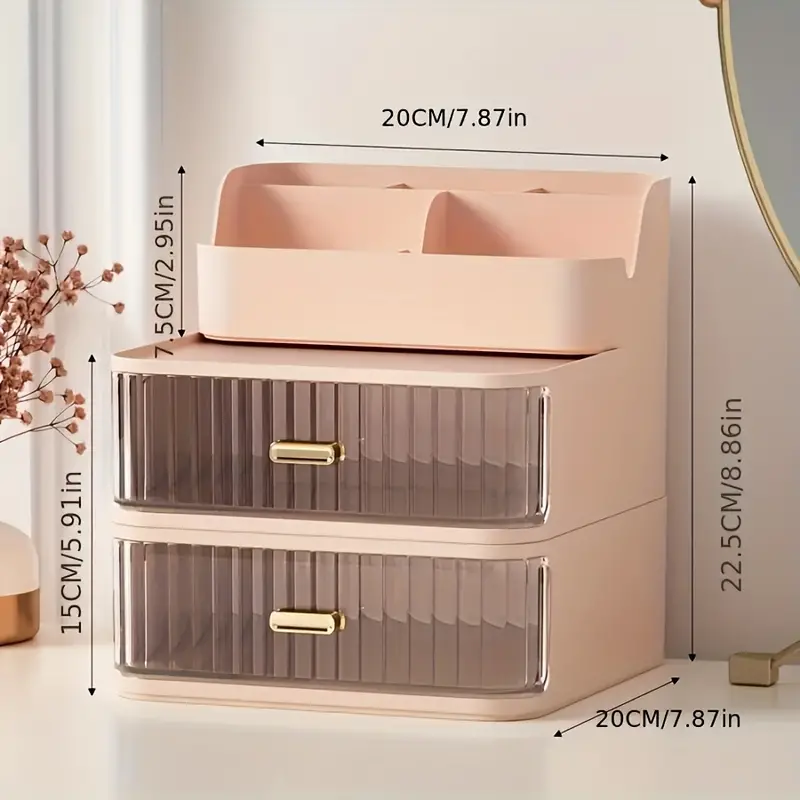  Ihuiniya Large Makeup Storage Organizer box, Cosmetics