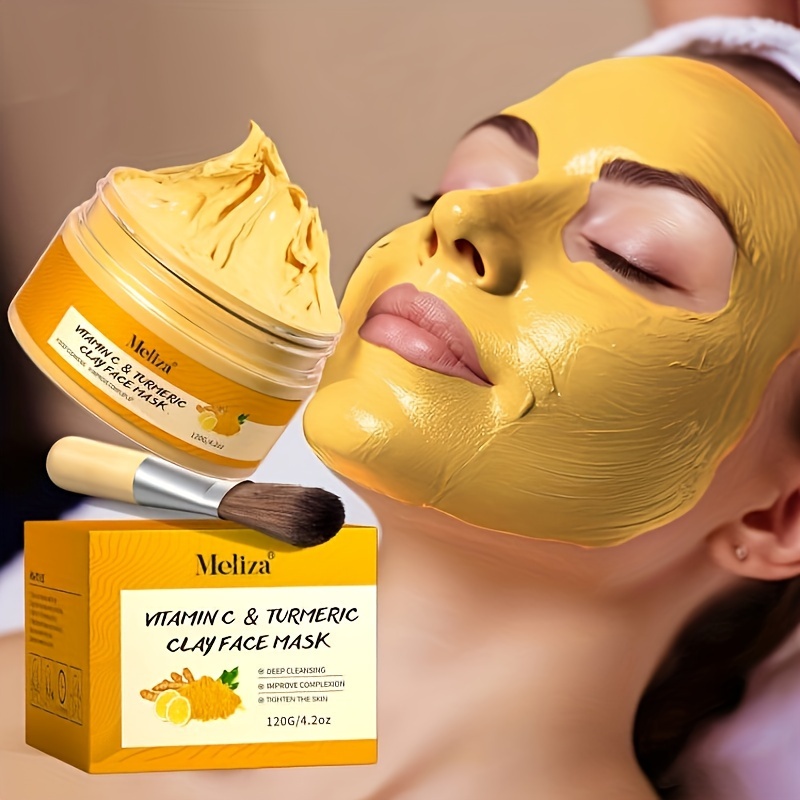 

120g Vitamin C Exfoliating Mask Turmeric Exfoliating Mask Improves Pores Deep Cleansing Mask Vitamin C Exfoliating Mask Smear Mask