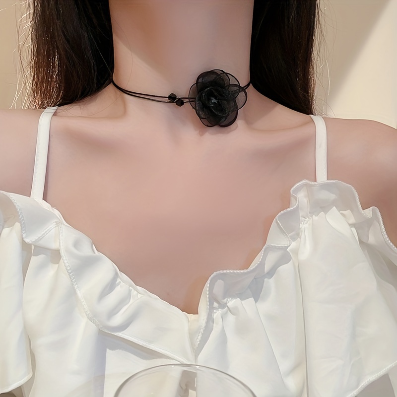 Punk Gothic Black Choker Necklaces For Women Teen Girls Simple Fashion  Accessories Gifts For Friends Family Charm Jewelry