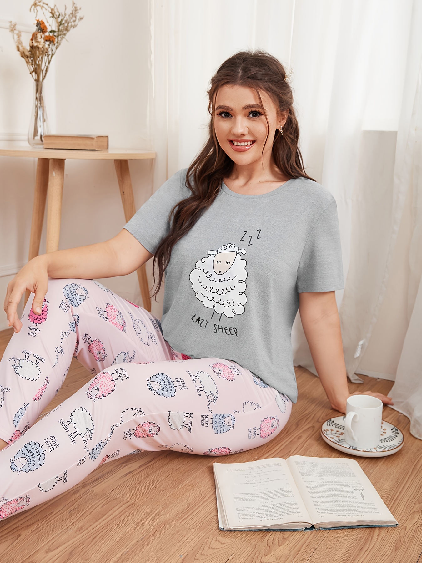 Koala Moon Printed Leggings for Women, Plus Size Koala Lover