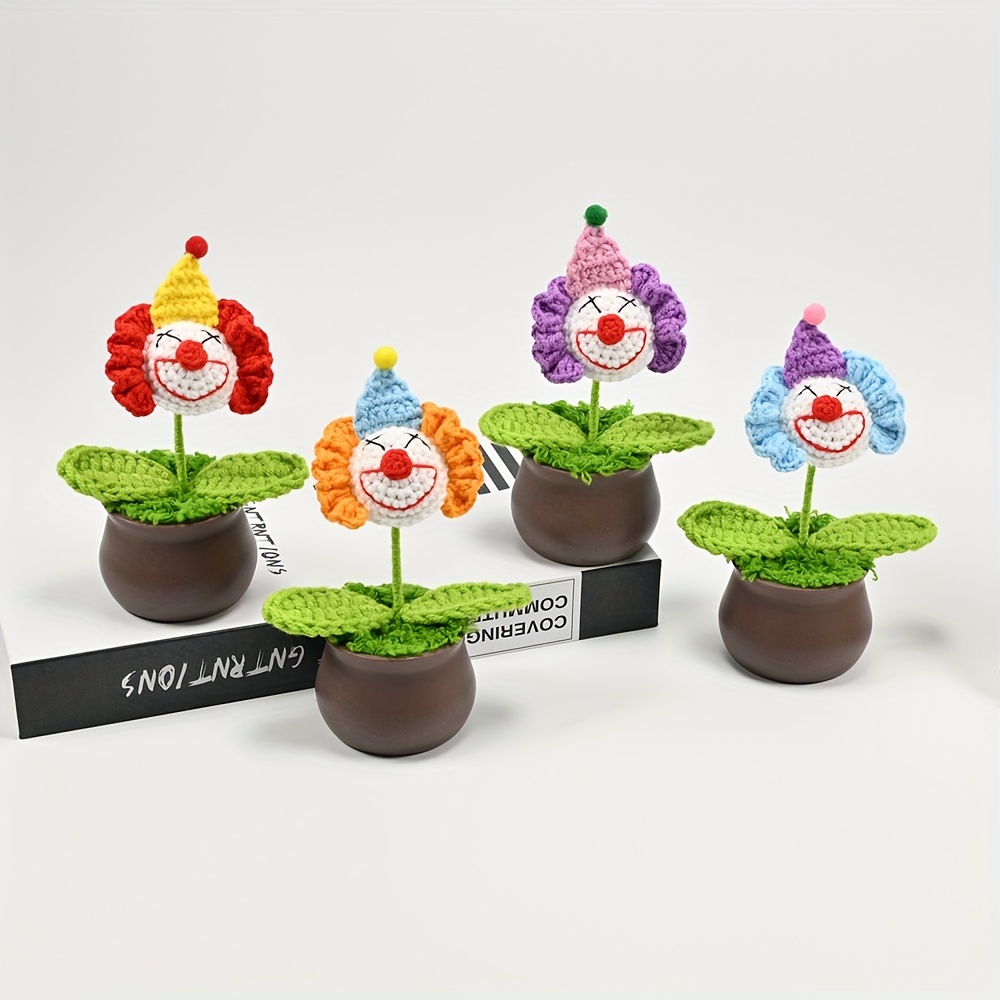 1 Stück 3-köpfige Glockenblume Mini-Topfpflanze, Kreatives
