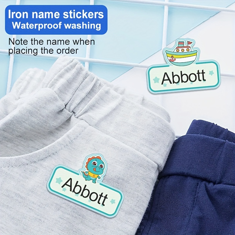 Kids Custom Clothing Labels: Iron On