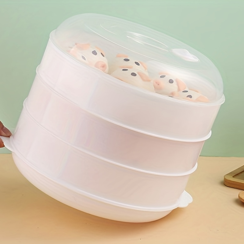 Plastic Microwave Steamer With Lid Double layer Food grade - Temu