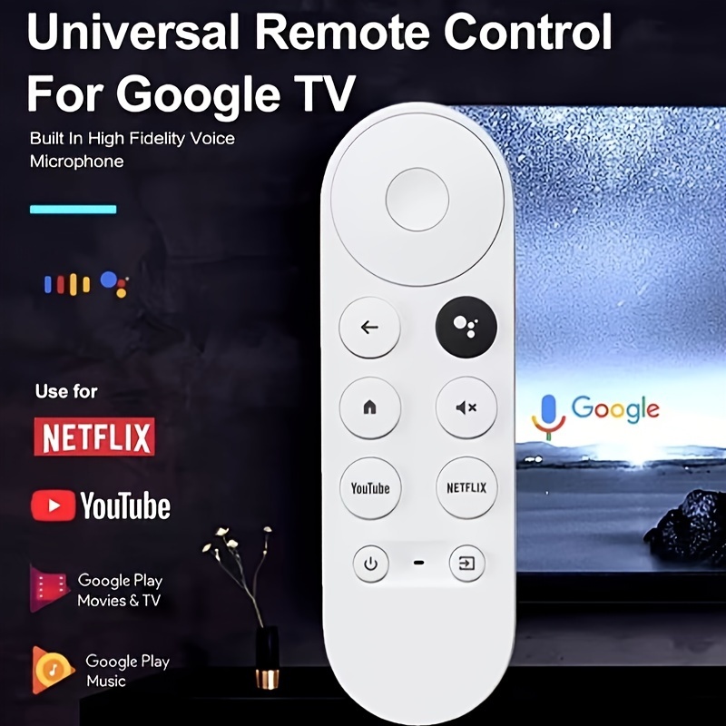 Control Voz Chromecast Google Tv, Control Voz Inteligente G9n9n Chromecast  Control Remoto Tv, Alta Calidad Asequible