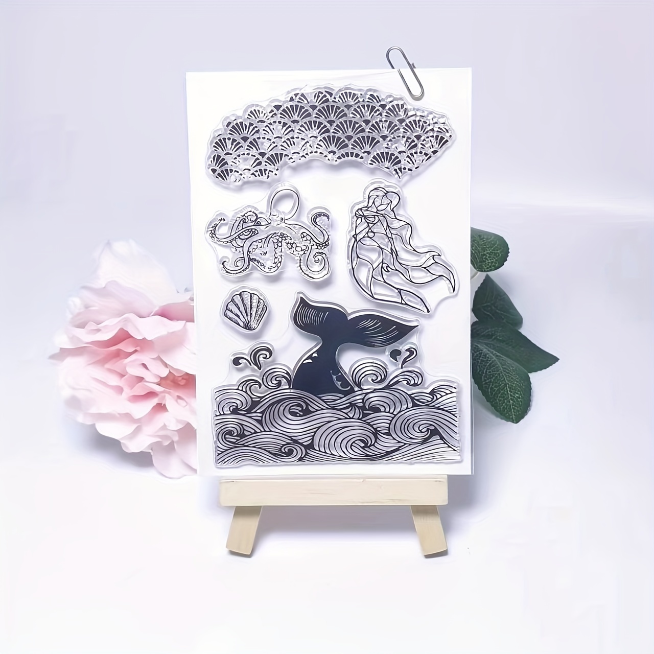 Ocean World Jellyfish Clear Stamps Silicone Stamp Cards for Card Making  Decoration and DIY Scrapbooking 