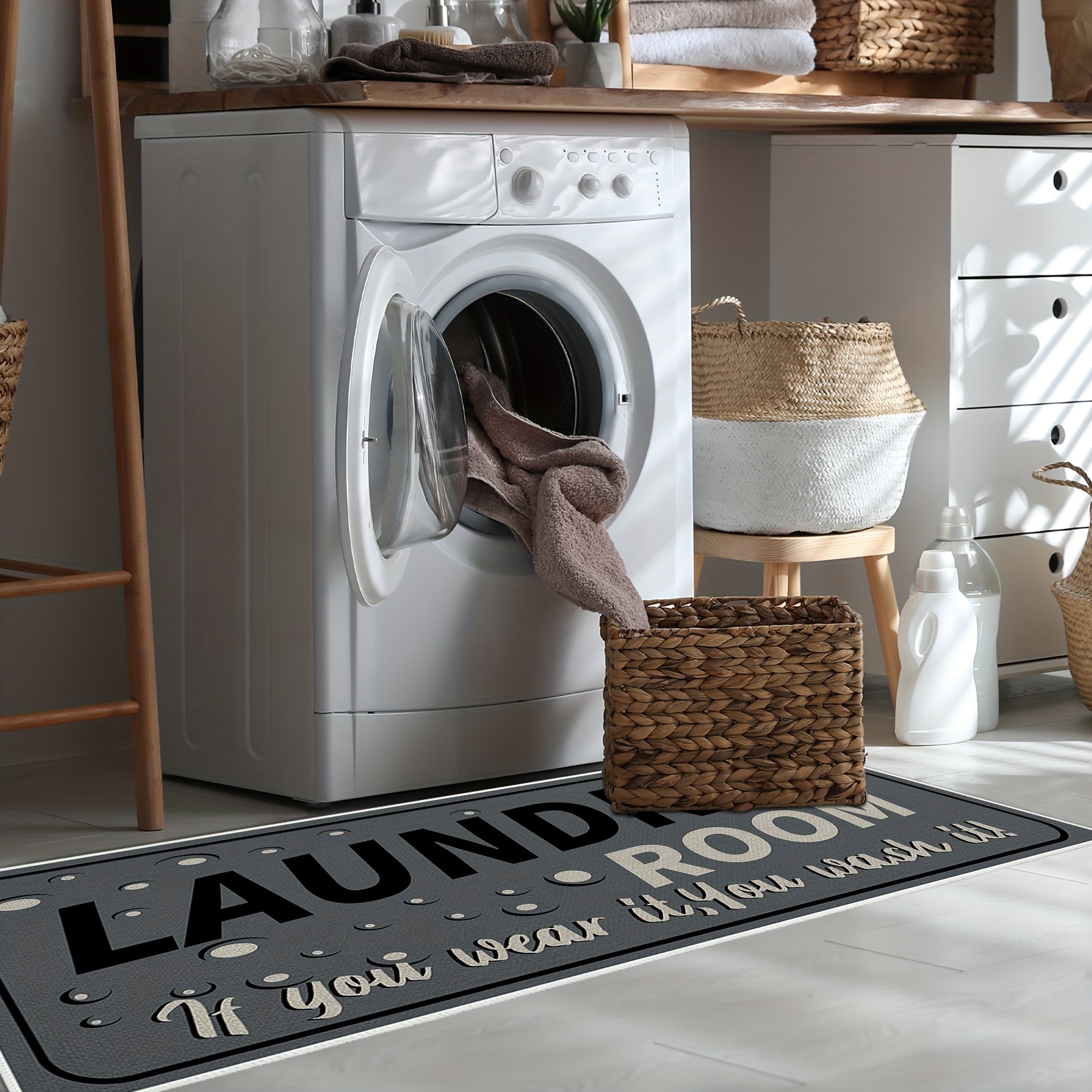 Quick Dry Laundry Rugs Mats Non slip Laundry Room Decor - Temu United Arab  Emirates