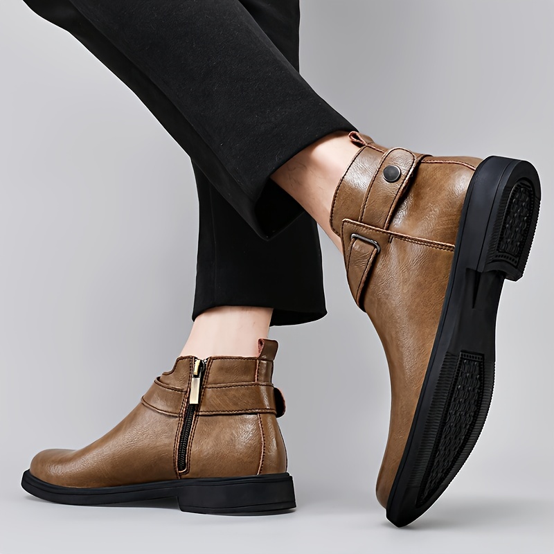 Comfy leather 2024 ankle boots