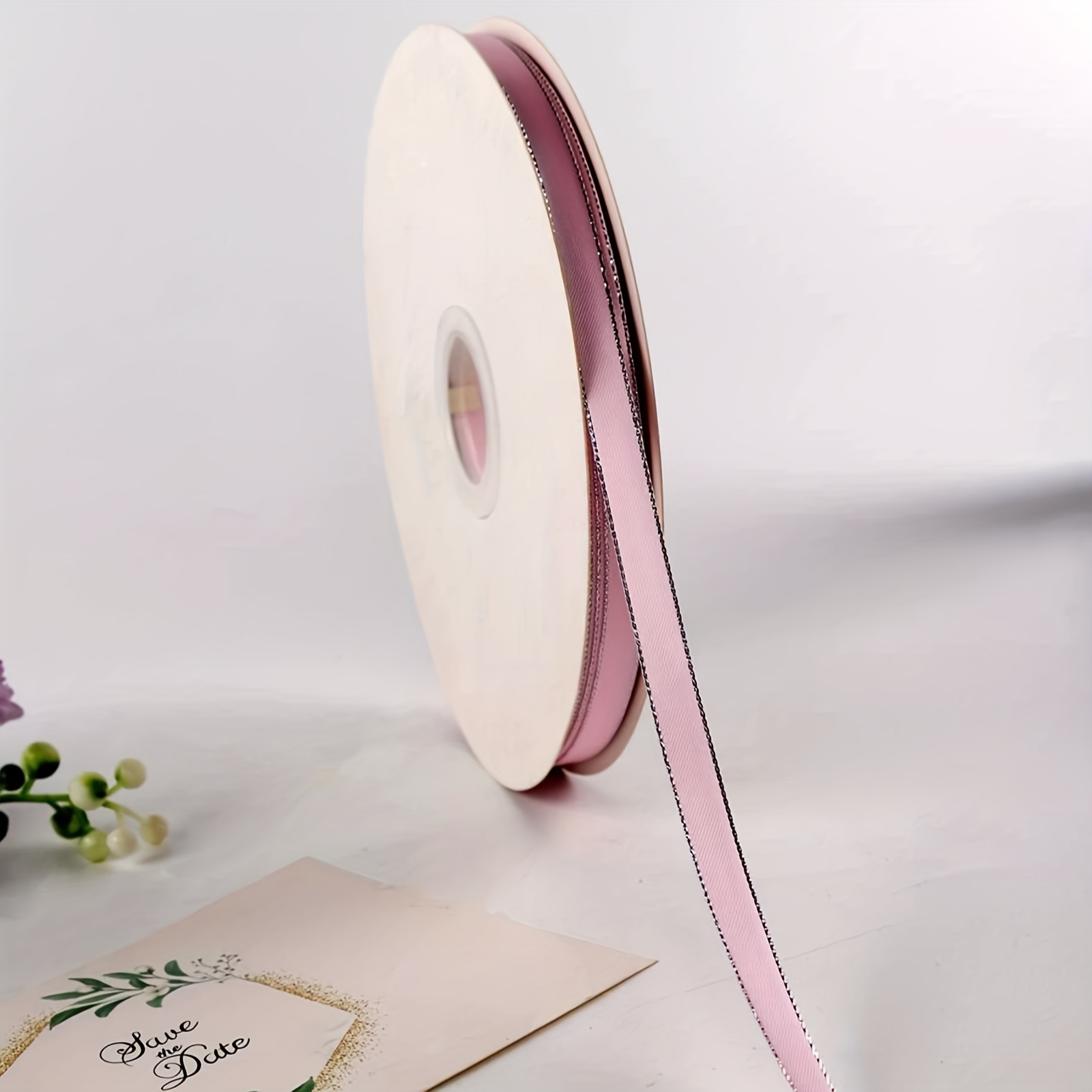 3 Yards Size Silver Edge Thin Ribbon Bouquet Cake Packaging - Temu