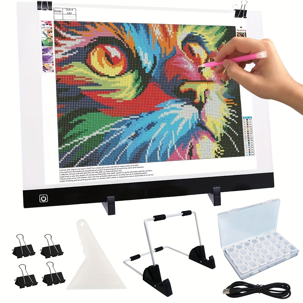 A5/a4/a3 Led Drawing Copy Board Kids To Draw 3 Level - Temu