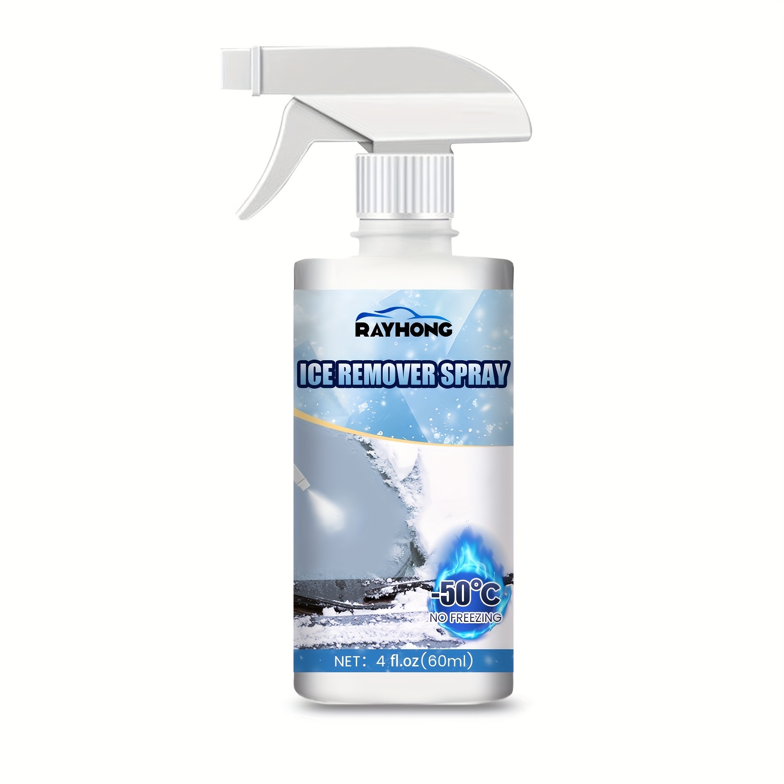 Deicer Spray for Car Windshield, Auto Windshield Deicing Spray, Ice Remover Melting Spray 60ml, Windshield Deicing Spray, Defrosting Anti Frost
