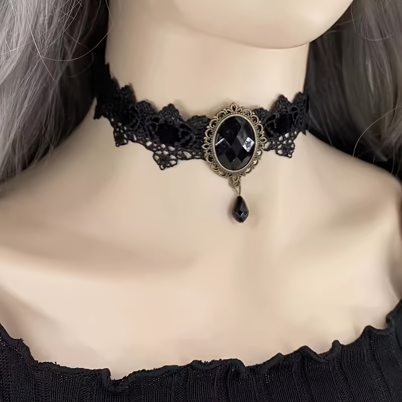 Gothic Skull Choker Necklace Adjustable Choker Neck Jewelry - Temu