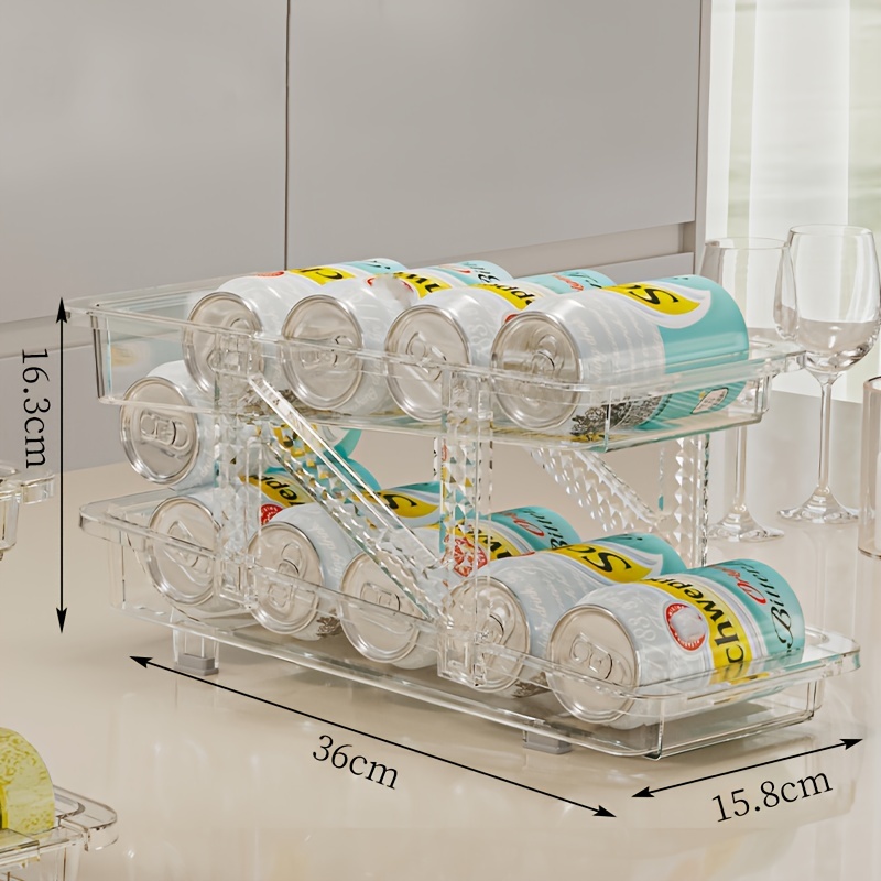 Telescopic Beverage Storage Box Double Layer Rack