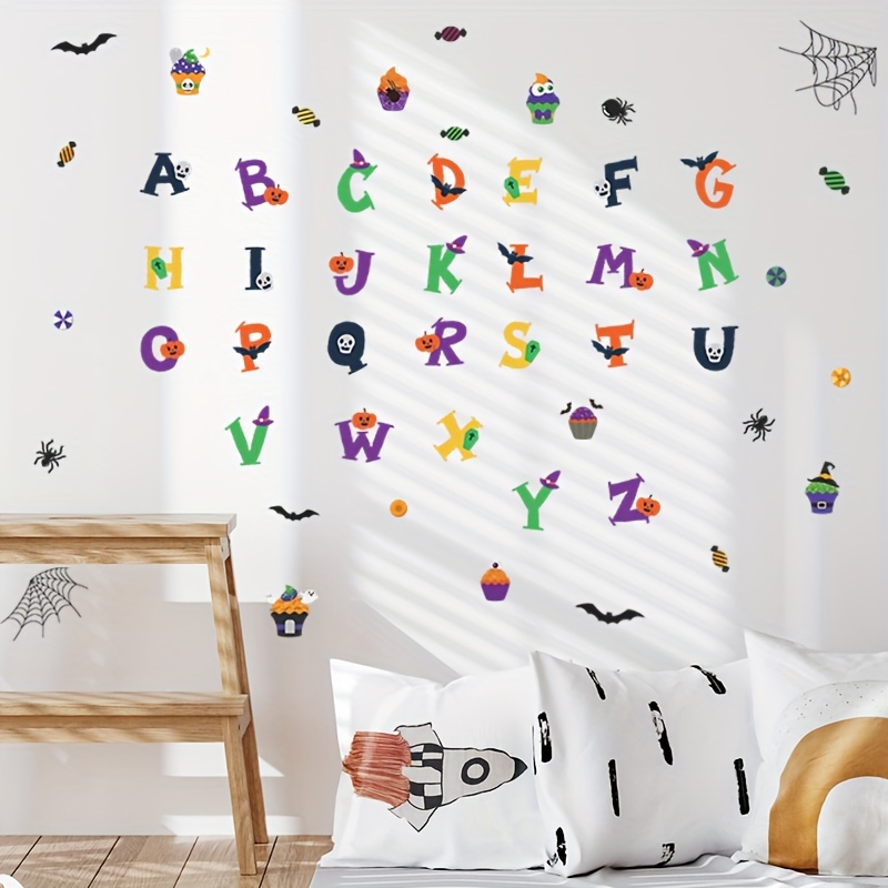 Alphabet Rainbow Learning Educational Wall Decals Peel And - Temu