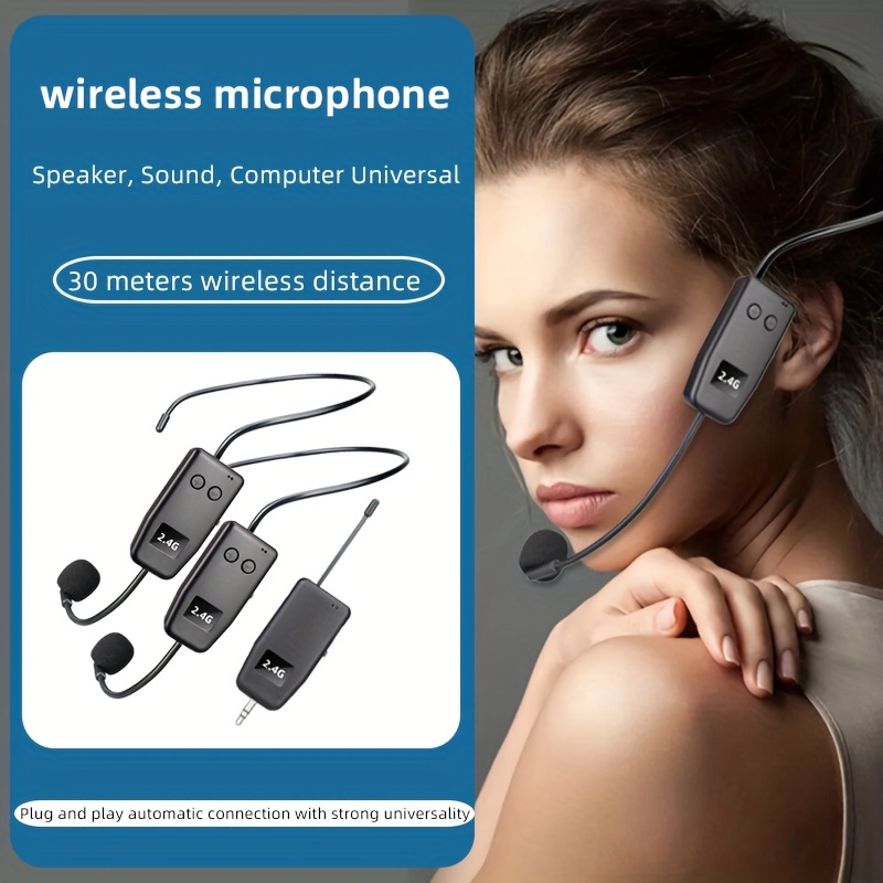 Wireless Microphone Earphones Pa System Handheld Earphone Temu