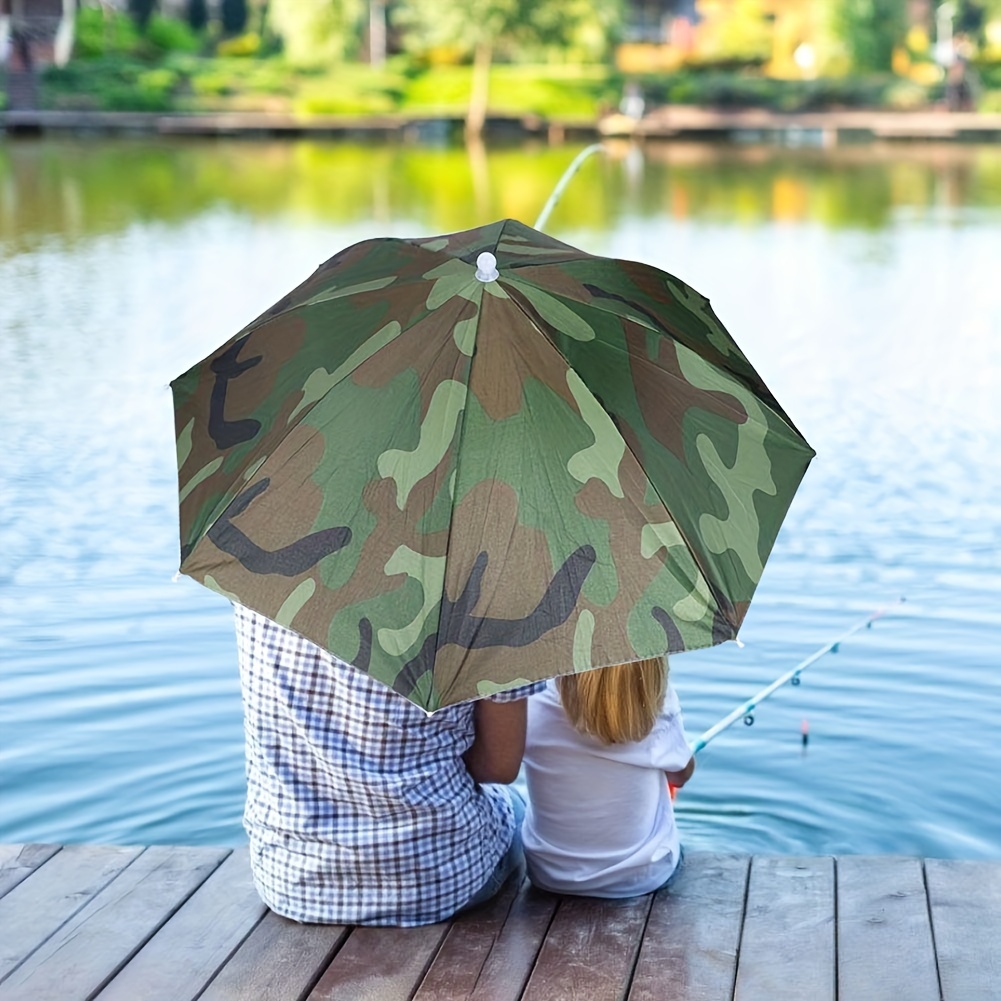 Umbrella Hats Rain Hat Hands Free Foldable Anti UV Adjustable Umbrella Cap  Suitable For Fishing Golf Camping Beach Gardening Sun Shade Outdoor, Ideal