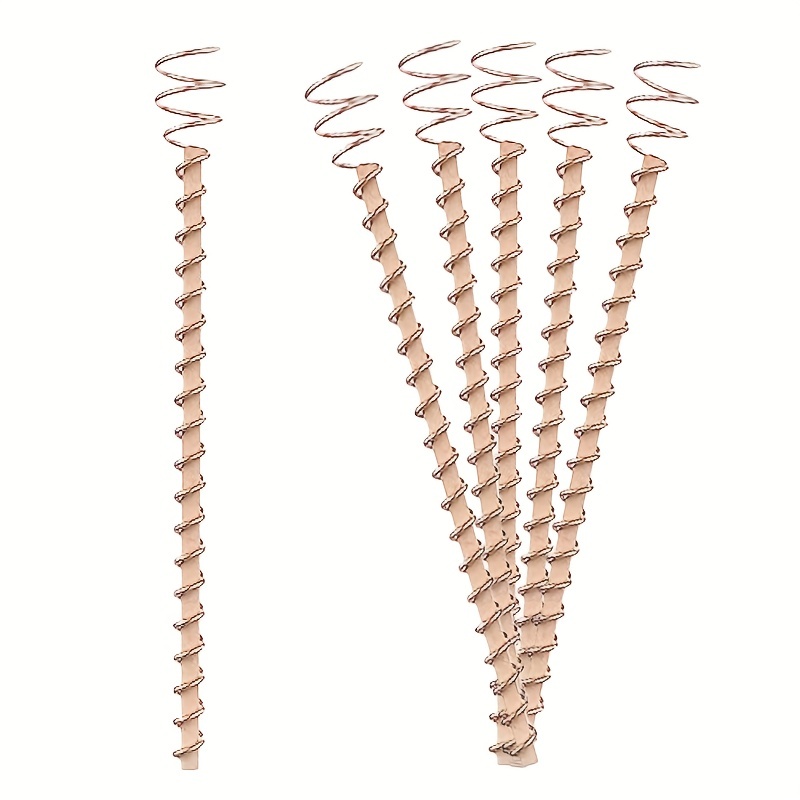 Electroculture Plant Stakes, 6pcs Electro Culture Gardening Copper Coil  Antennas For Growing Garden Plants Vegetables, Copper Antenna Coils