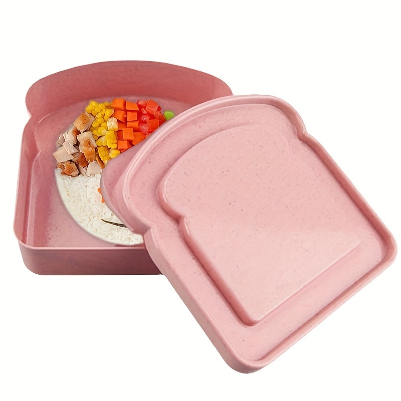 1pc Sandwich Storage Box, Silicone Lunch Box, Food Storage Case