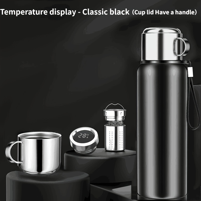 Vacuum Flask With Tea Infuser, Stainless Steel Insulated Water Bottles,  Travel Thermal Cups, For Hot And Cold Beverages, Summer Winter Drinkware,  Gifts - Temu