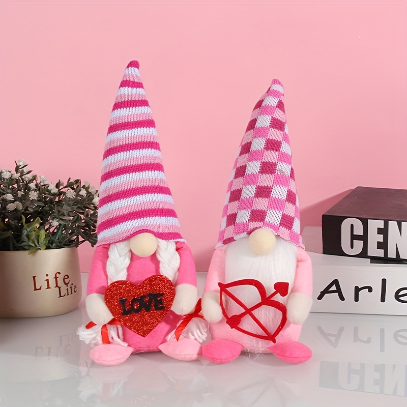 1 Set, 2024 New Campus Valentines Day Decorations, Valentines Day Gifts For  Her, Valentines Day Decor Gnome With High-Quality, Home&Room Gnome Decor